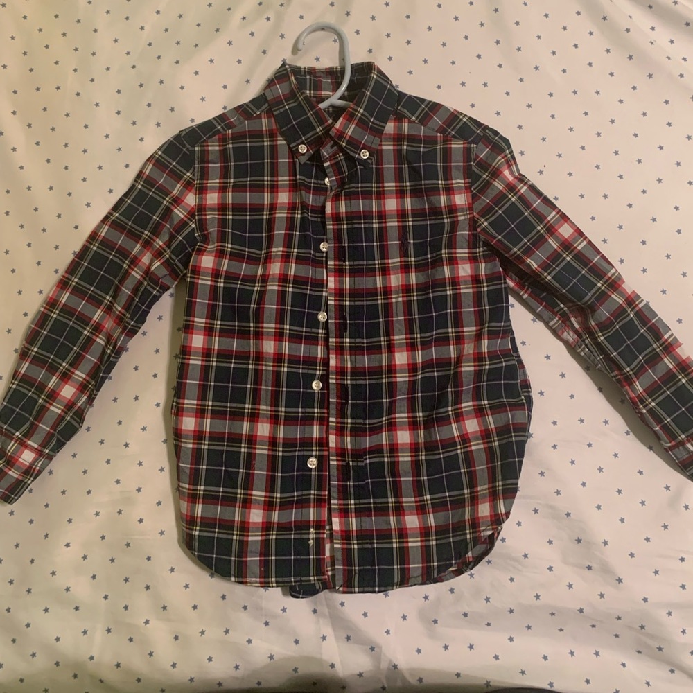 4T boys plaid shirt